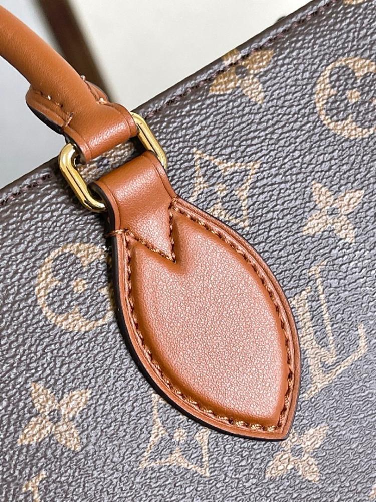 OnTheGo Monogram Leather Top Handle Bag 37x29x16cm