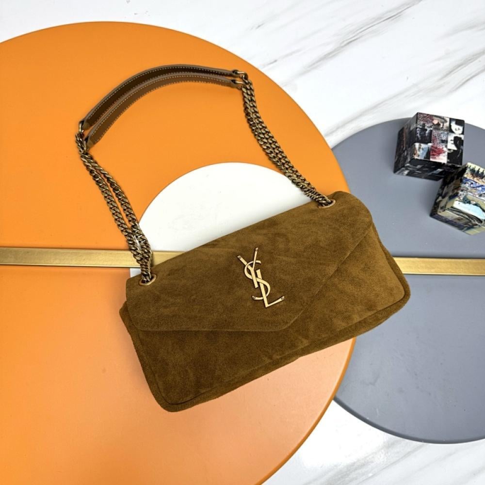 Suede Top Handle Bag