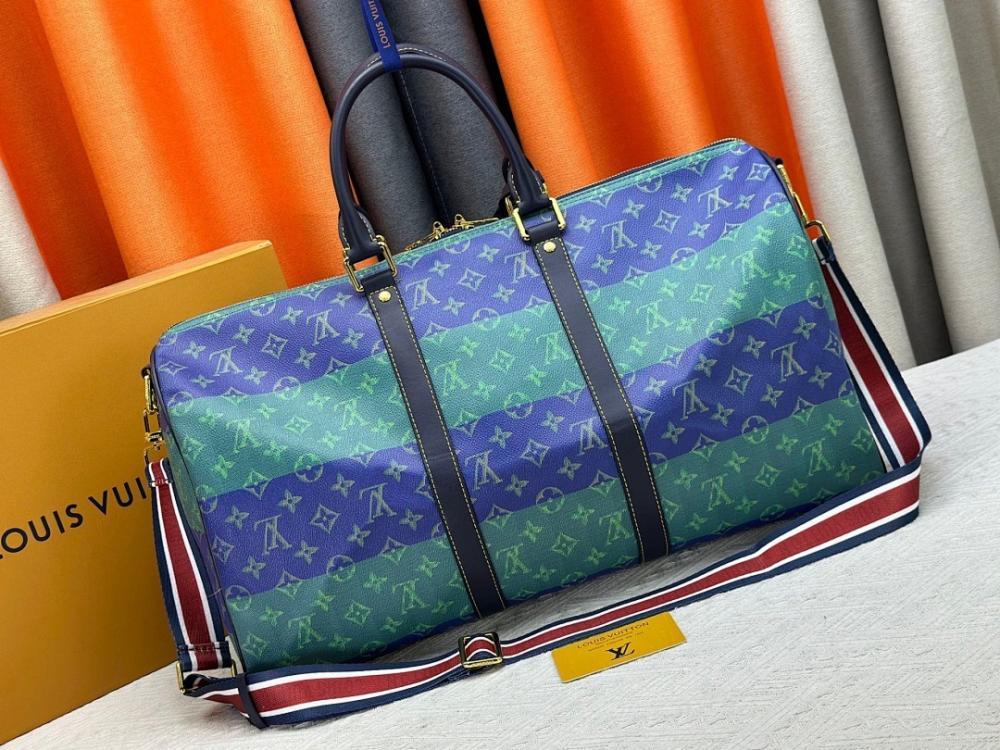 Alma Monogram Leather Shoulder Bag Pink 50x29x23cm