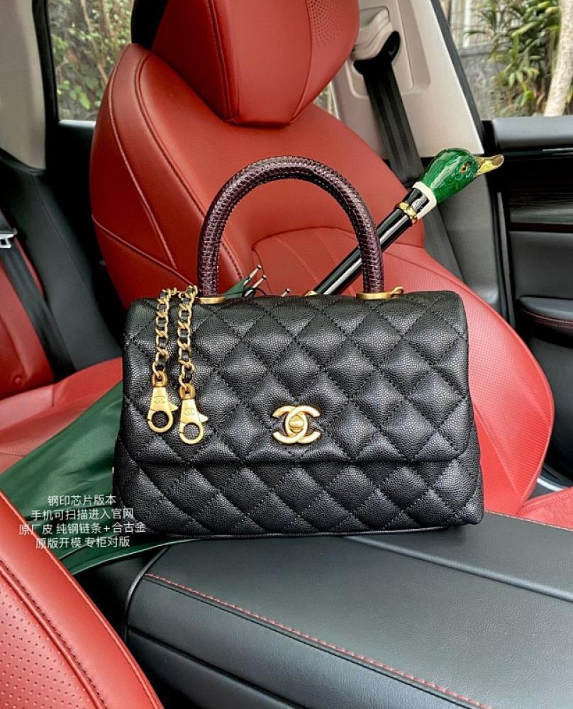 Leather Top Handle Bag Style 519808638