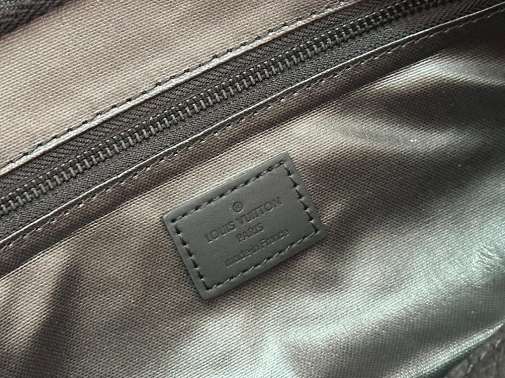Elegant Monogram Leather Travel Bag
