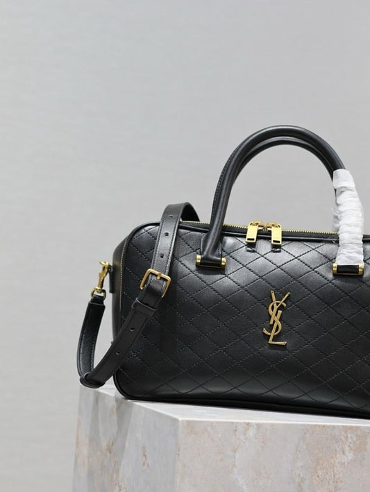 Modern Leather Travel Bag 31x16x13cm