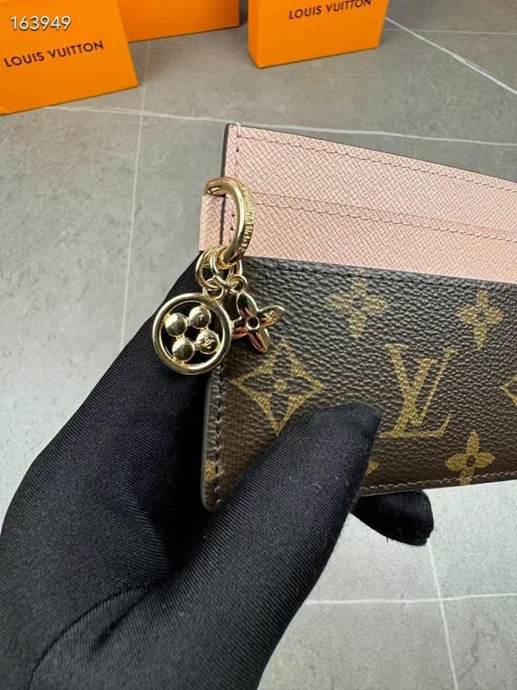 Stylish Premium Monogram Leather Shoulder Bag 10.2x7.3x0.3cm