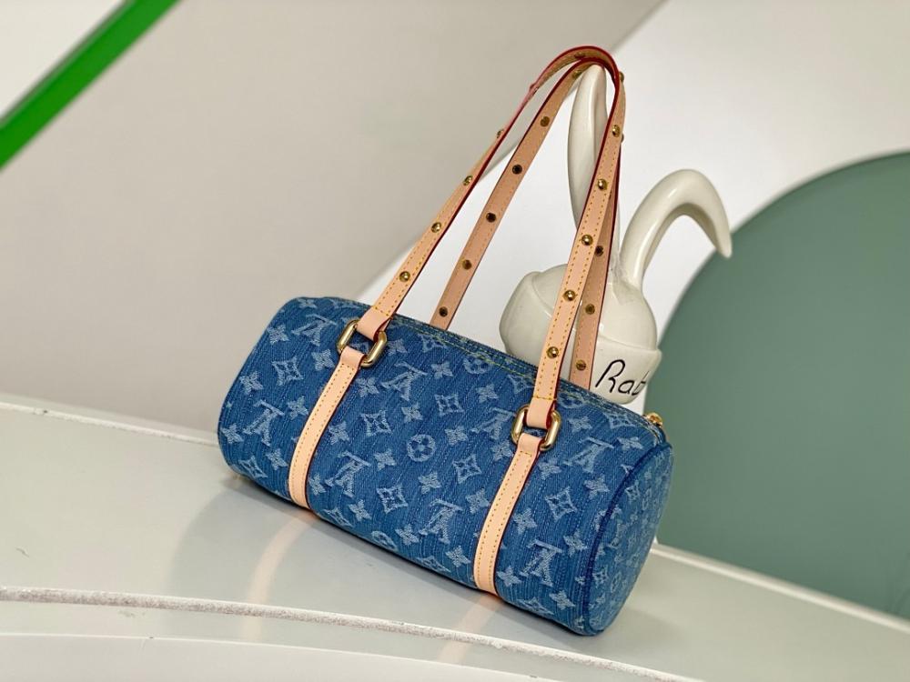 Modern Italian-Inspired Canvas Top Handle Bag 27x11x13cm
