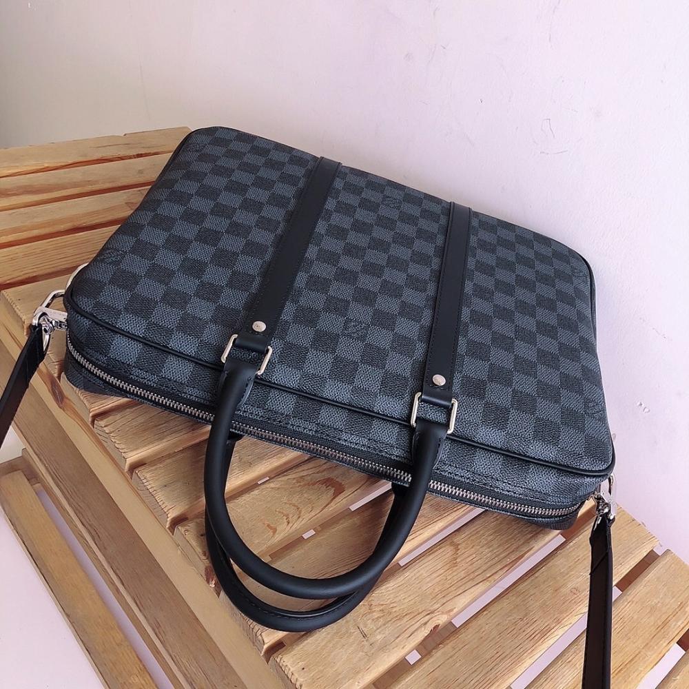 Stylish Refined Leather Top Handle Bag 37x30x7cm