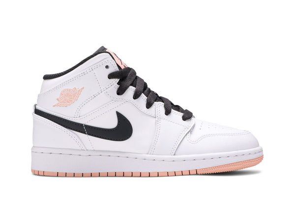 Air Jordan 1 Mid GS 'White Arctic Orange'