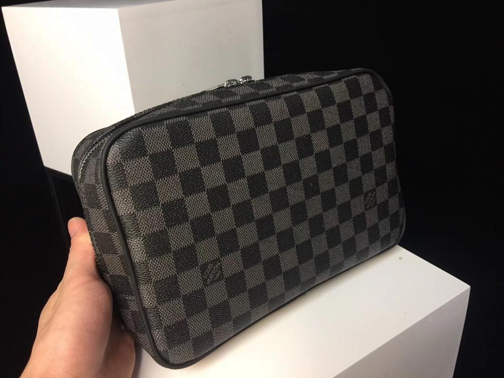 Stylish Premium Monogram Leather Top Handle Bag 26x17x7cm