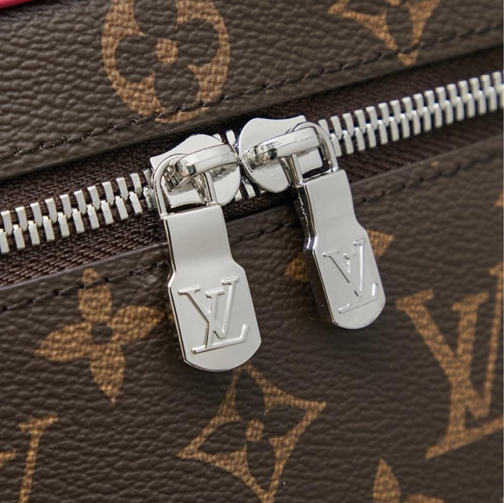 Luxury Stylish Monogram Leather Top Handle Bag 20x13.5x12cm