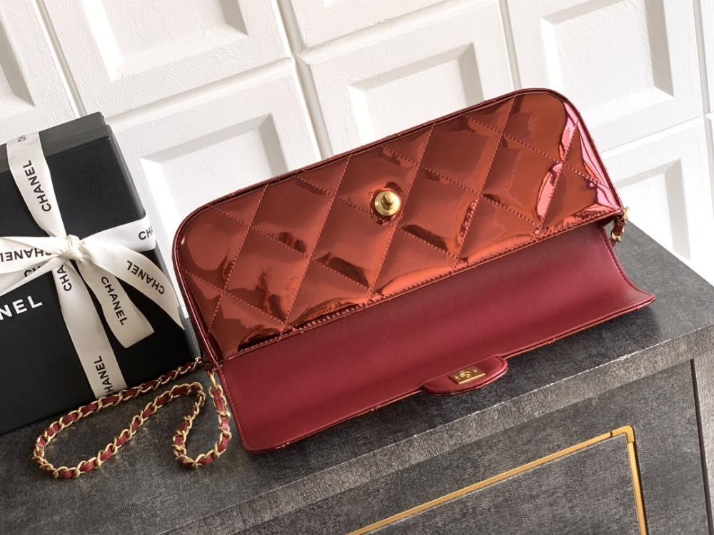 Gold Leather Top Handle Bag Style 1710826438