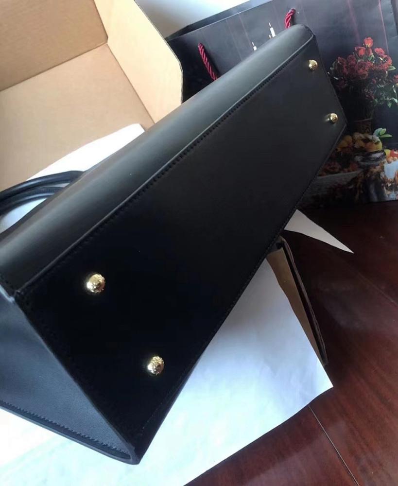 Stylish Premium Leather Top Handle Bag 37x28x11.5cm
