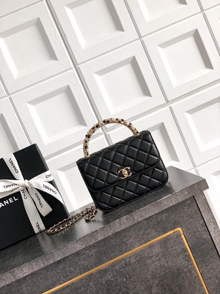 Studded Leather Top Handle Bag Style 1720848439