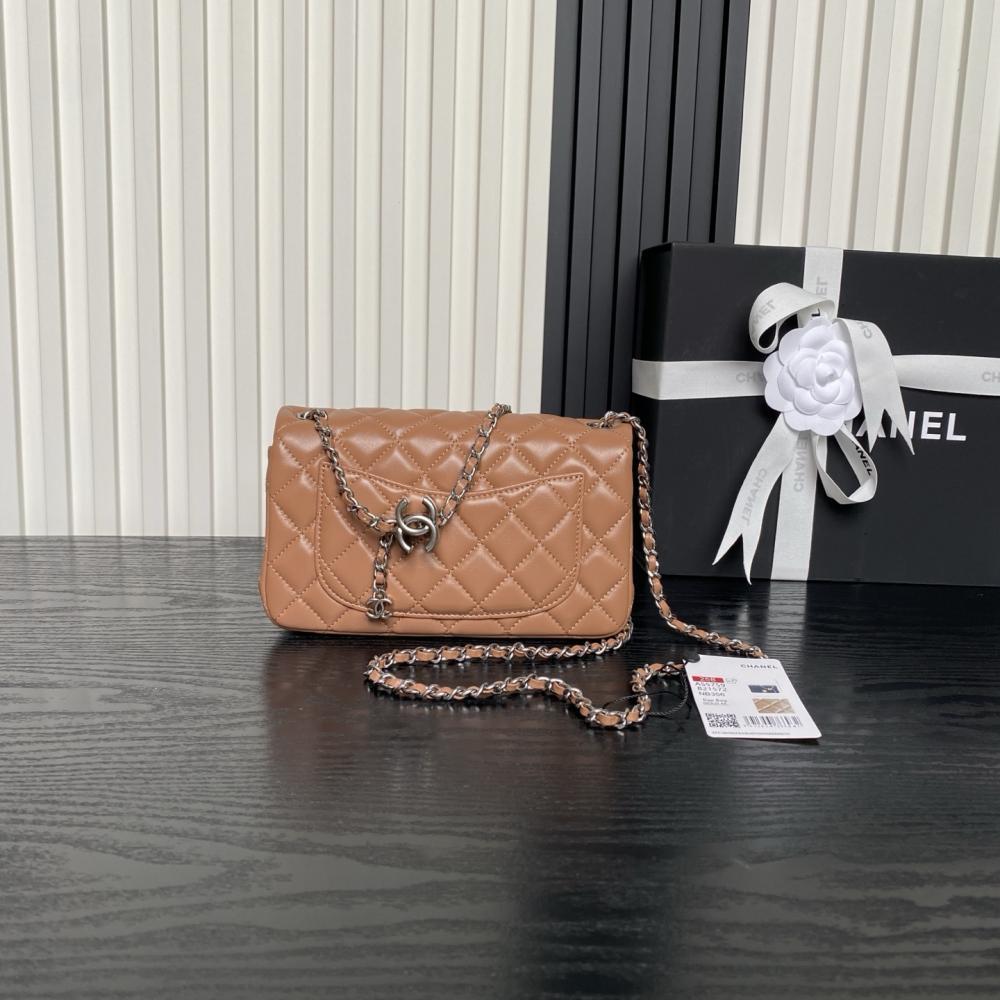 Gold Leather Top Handle Bag Style 1226370508