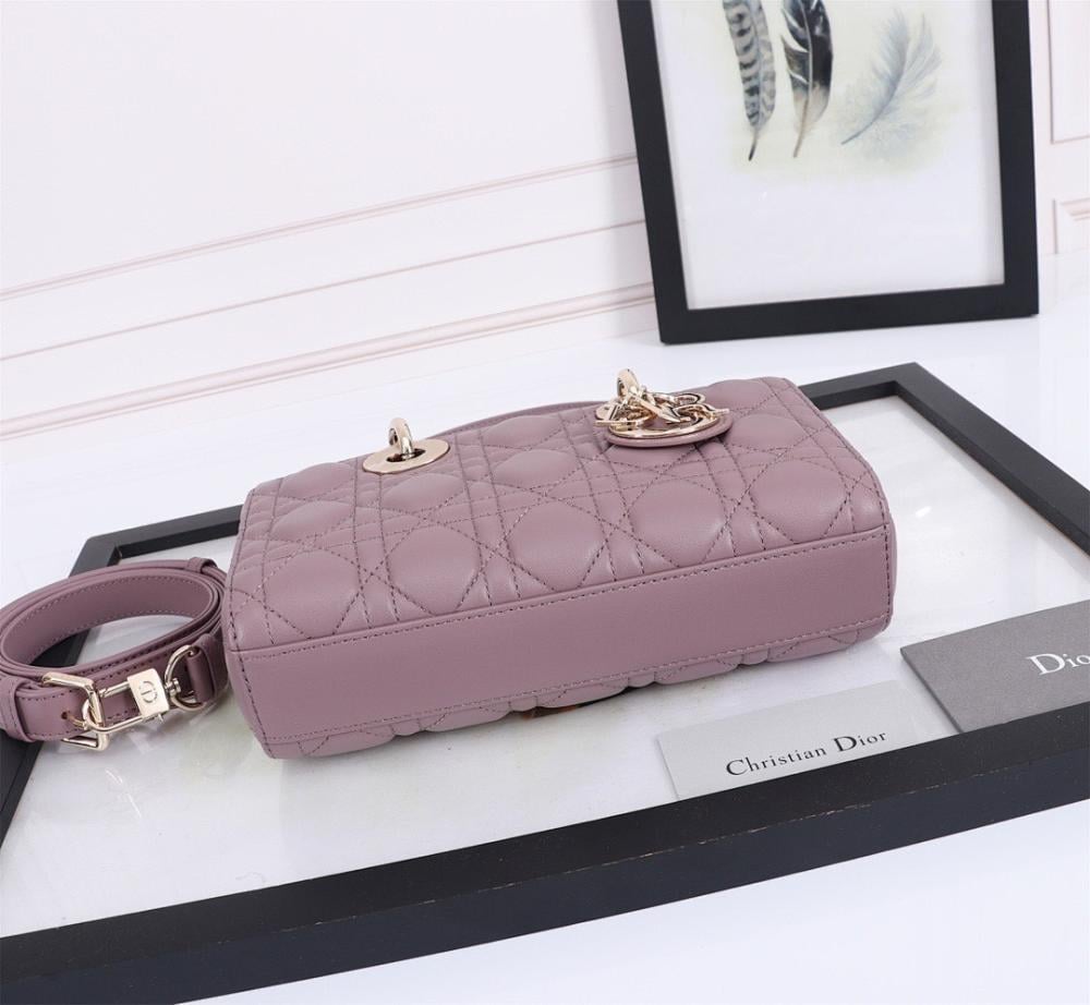 Modern Pink Lambskin Crossbody Bag