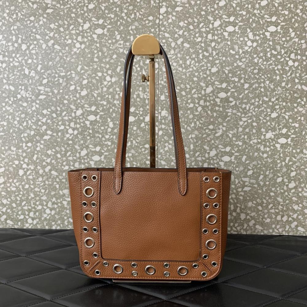 Studded Leather Top Handle Bag Style 1112906714