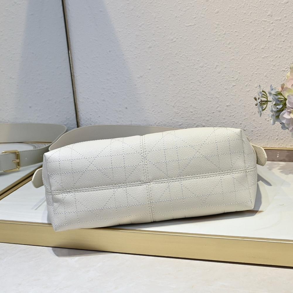 Stylish Gold Embroidered Calfskin Shoulder Bag
