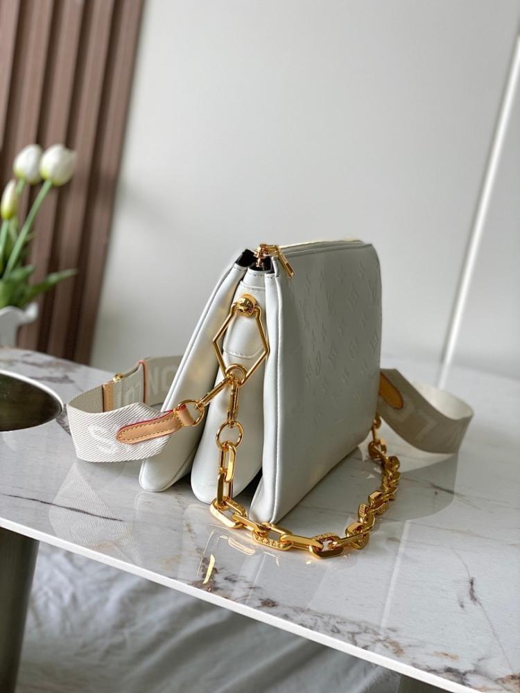 Modern Luxury Monogram Leather Top Handle Bag 26x20x12cm