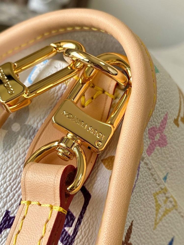 Diane Monogram Leather Shoulder Bag 25x15x9cm