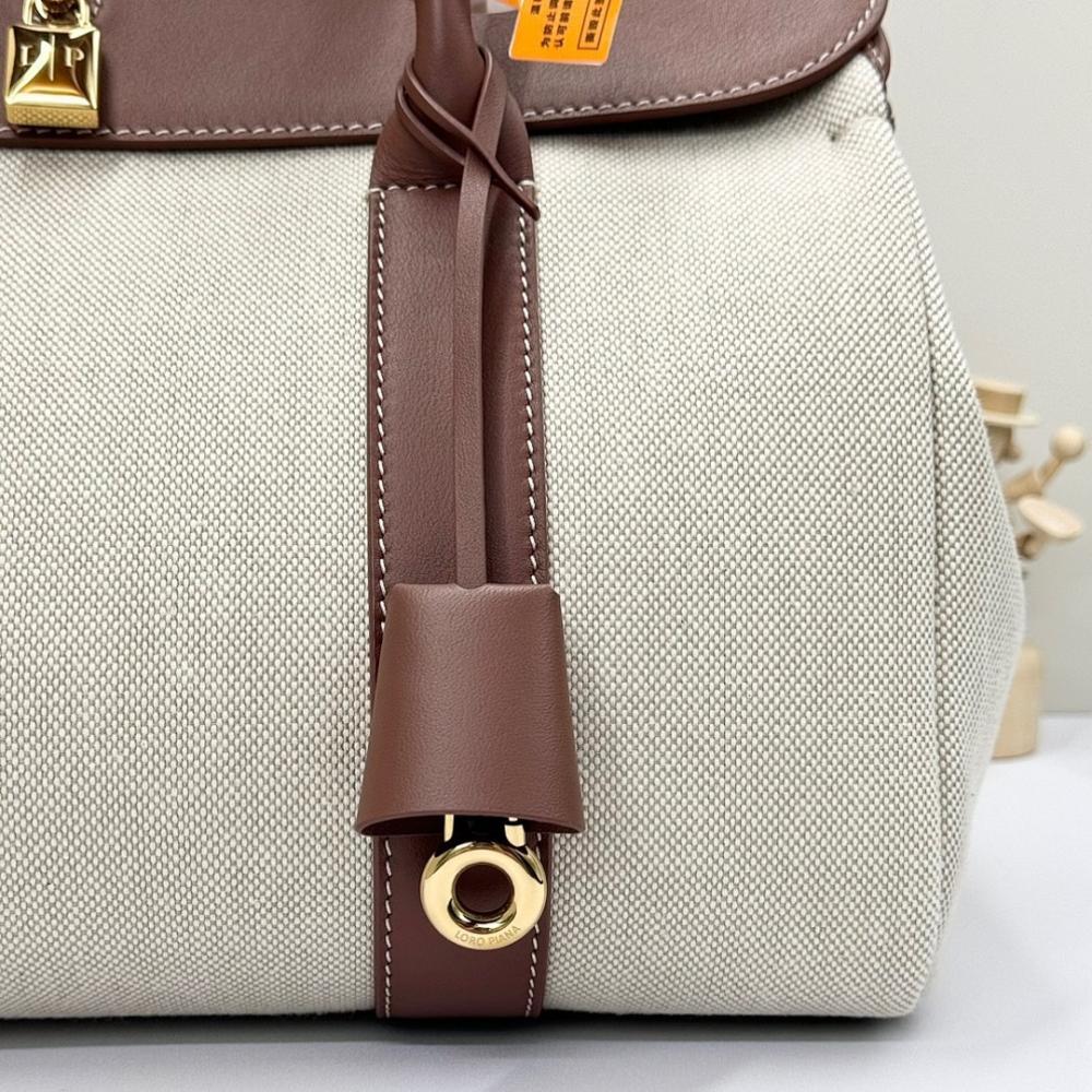Classic Refined Canvas Top Handle Bag 33x23x18cm