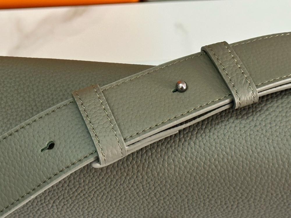 Saddle Printed Leather Shoulder Bag 23x17x6cm Style 371322363