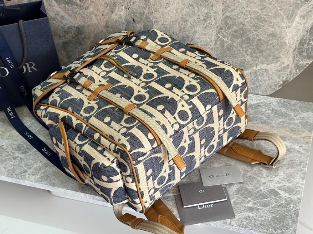 Classic Elegant Brown Embroidered Calfskin Bag