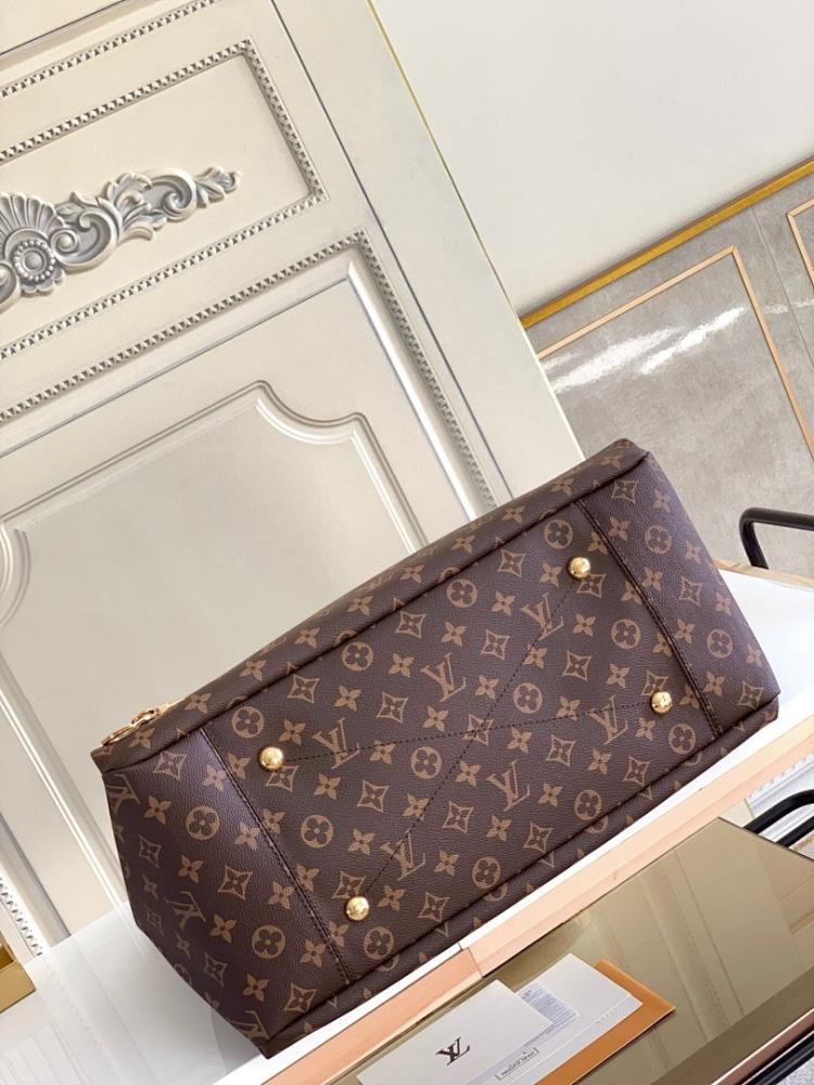 Stylish Gold Leather Top Handle Bag 46x32x24cm