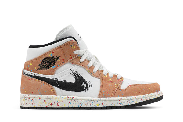 Air Jordan 1 Mid SE 'Brushstroke Paint Splatter'