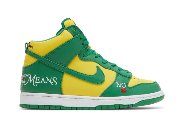 Supreme x Dunk High SB 'By Any Means - Brazil'