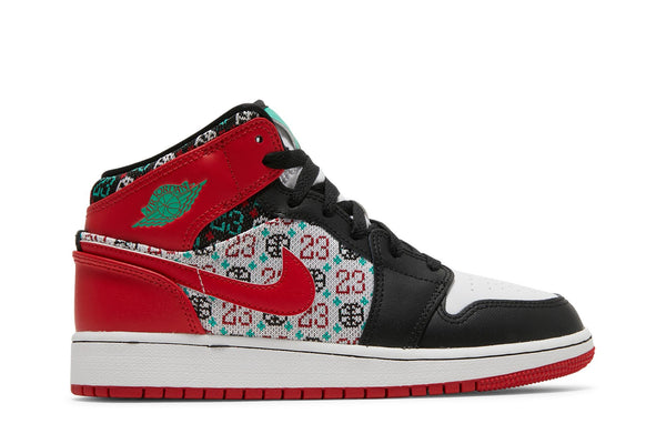 Air Jordan 1 Mid SE GS 'Ugly Christmas Sweater'