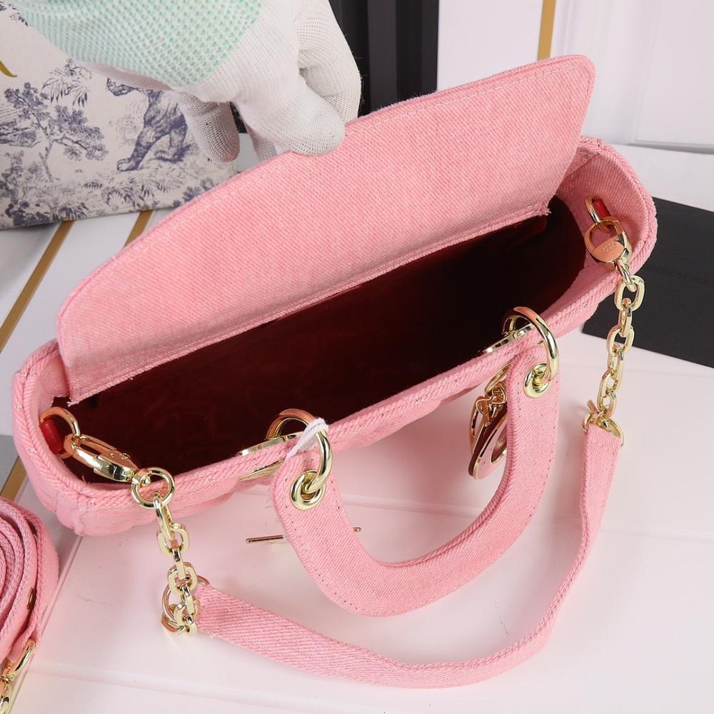 Luxury Stylish Gold Denim Shoulder Bag