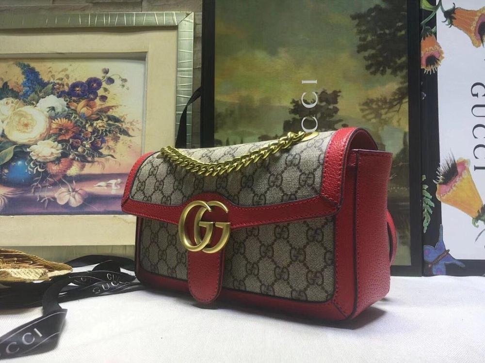 Alma Red Top Handle Bag Red/Green