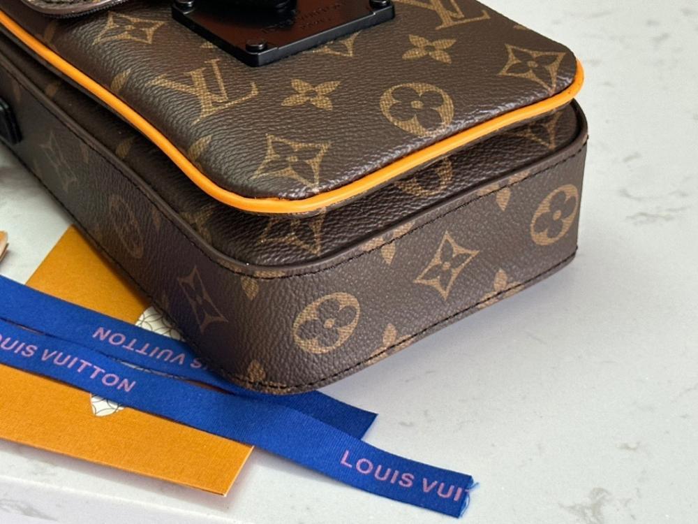 Luxury Monogram Leather Shoulder Bag