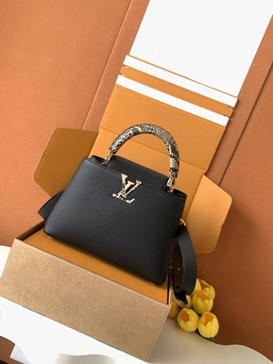 Calfskin Top Handle Bag Style 130075766