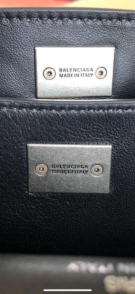 Luxury Stylish Black Leather Bag 29x20x10cm