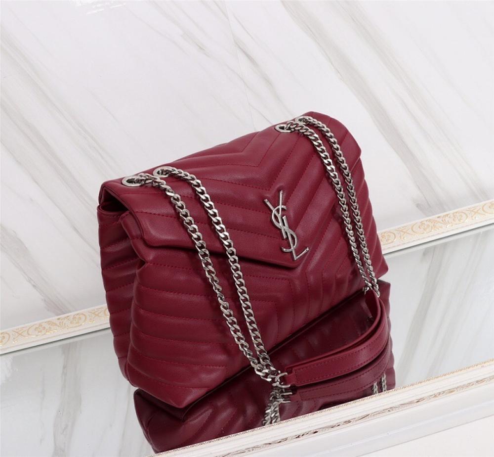 Luxury Stylish Silver Leather Shoulder Bag