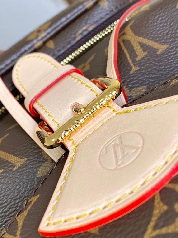Elegant Refined Leather Top Handle Bag 35x38x21cm