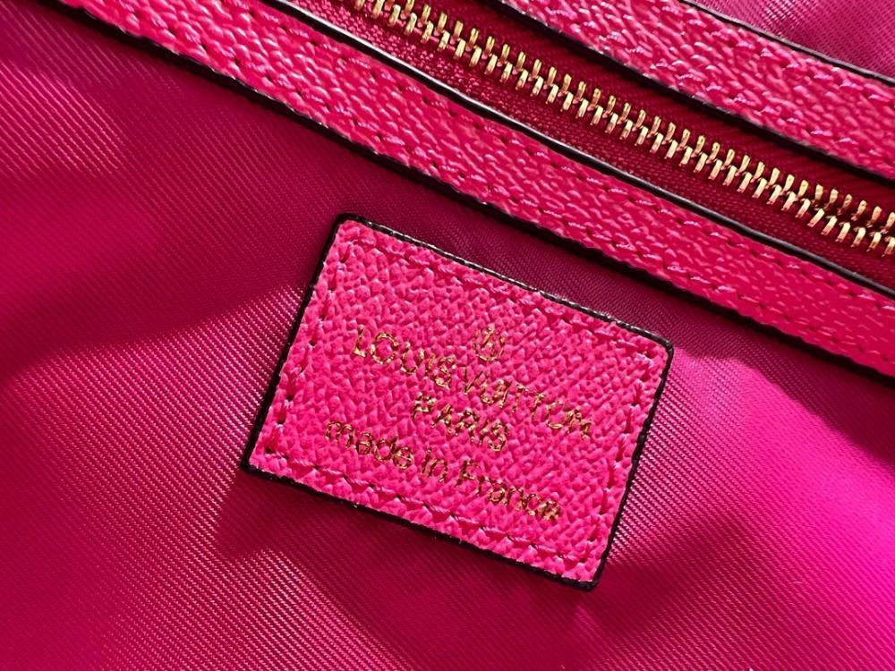 Elegant Stylish Leather Shoulder Bag Pink 45x27x20cm