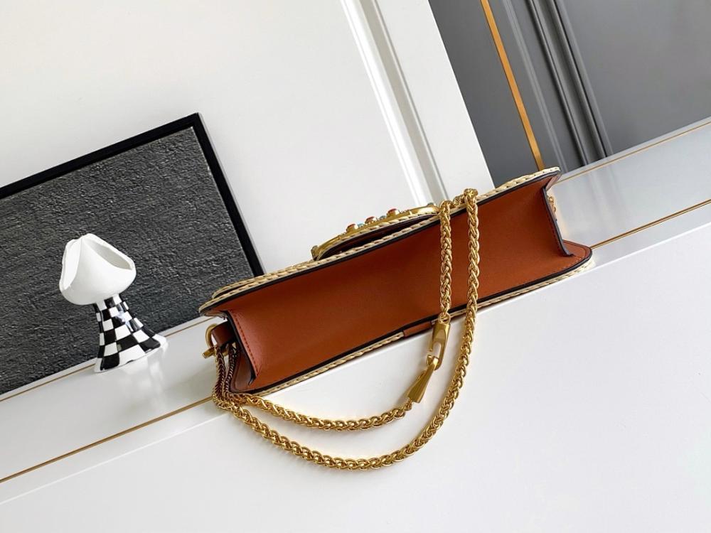 Luxury Raffia Shoulder Bag