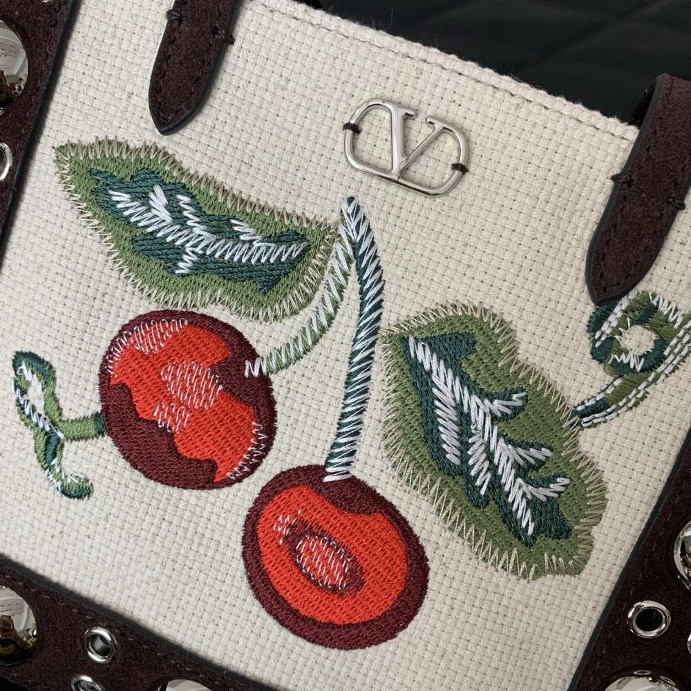 Embroidered Leather Top Handle Bag Style 1634686870