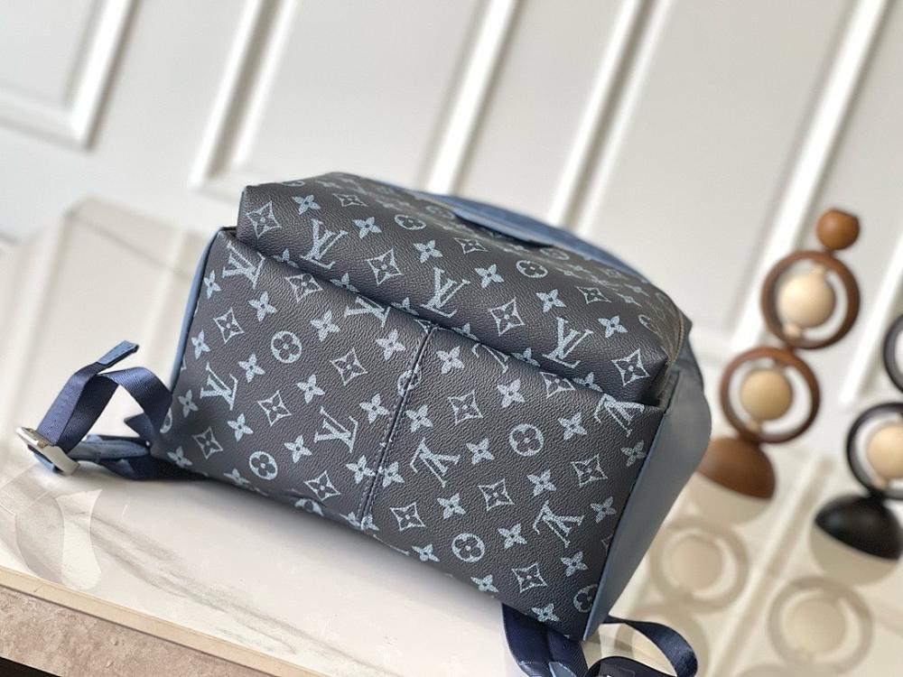 Stylish Blue Leather Backpack