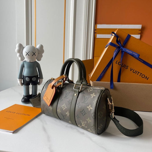 Keepall Monogram Leather Travel Bag Style 1208147395