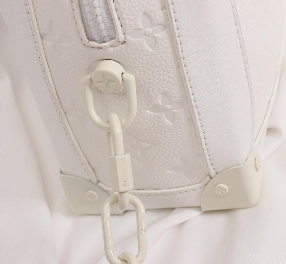 Stylish Black Monogram Leather Crossbody Bag