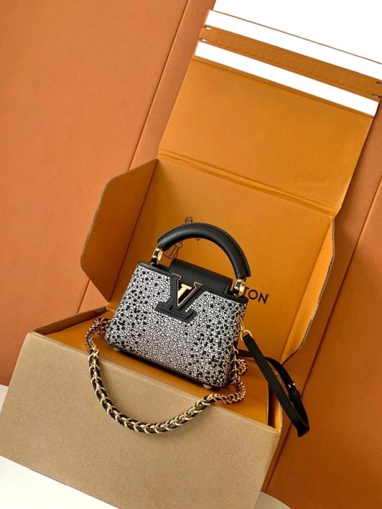 Crystal-Embellished Top Handle Bag Style 341399809