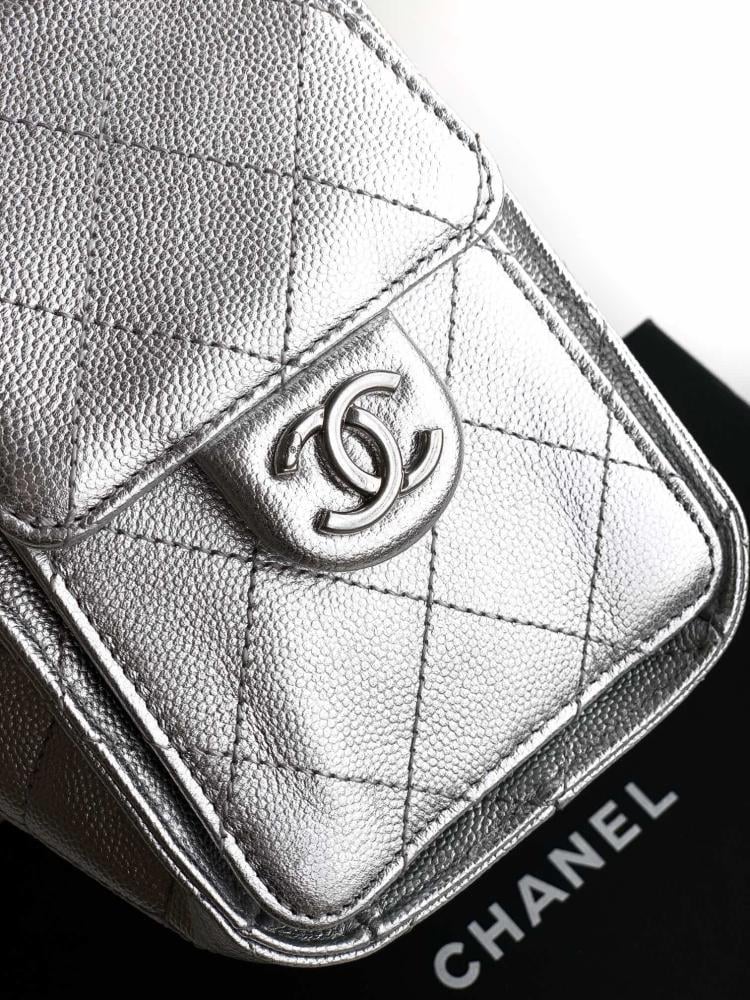 Silver Hobo Bag