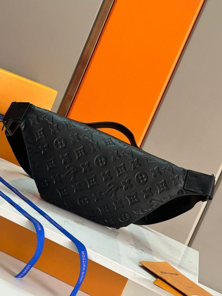 Modern Elegant Monogram Leather Shoulder Bag 30x15x8cm