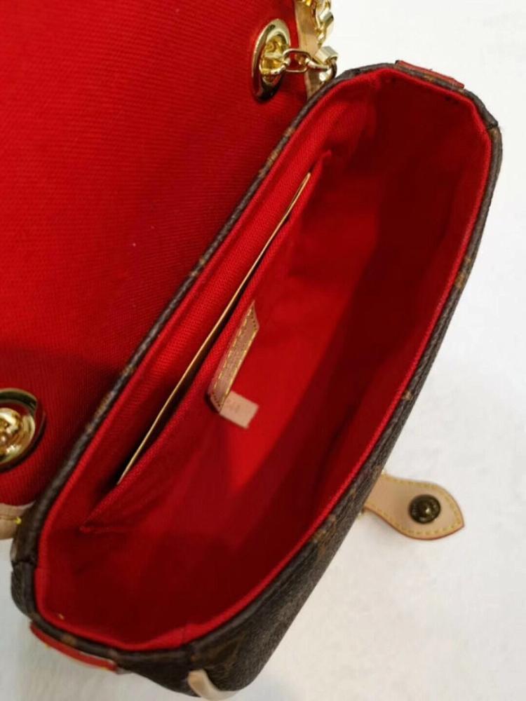 Stylish Monogram Calfskin Shoulder Bag
