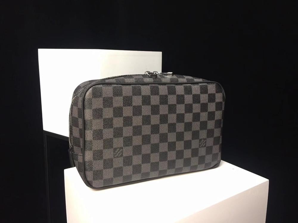 Stylish Premium Monogram Leather Top Handle Bag 26x17x7cm