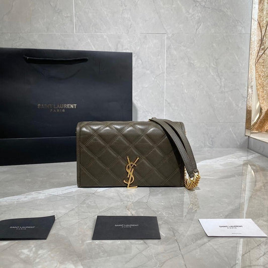 Alma Gold Leather Top Handle Bag 22.5x14.5x5cm
