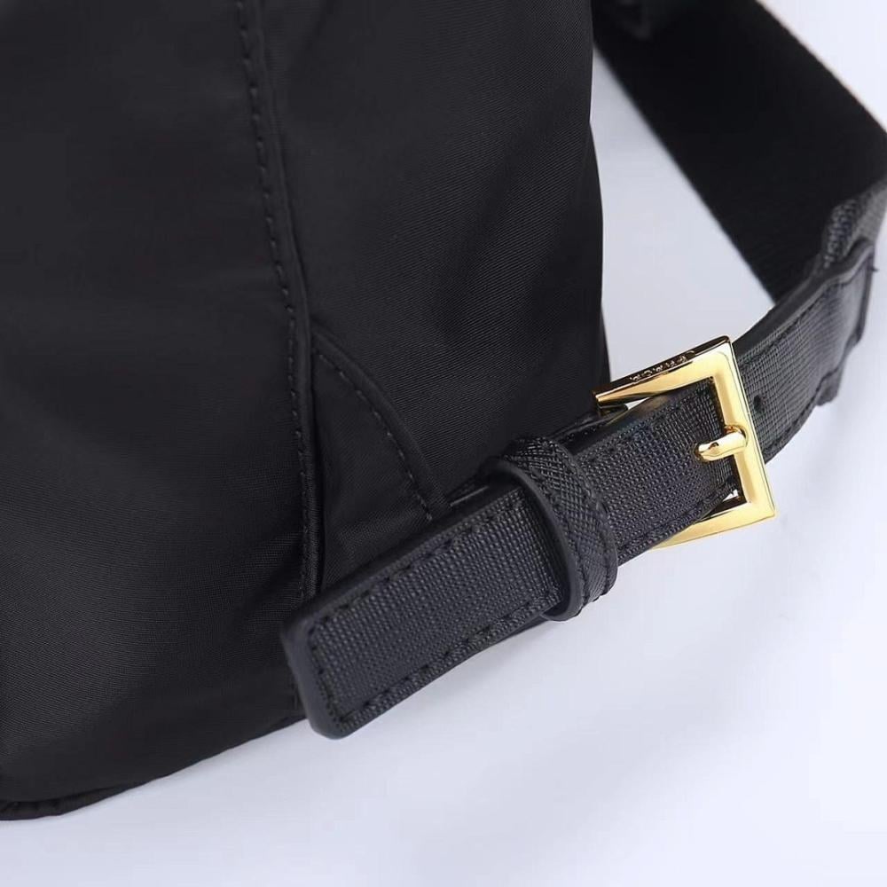Classic Elegant Woven Nylon Shoulder Bag