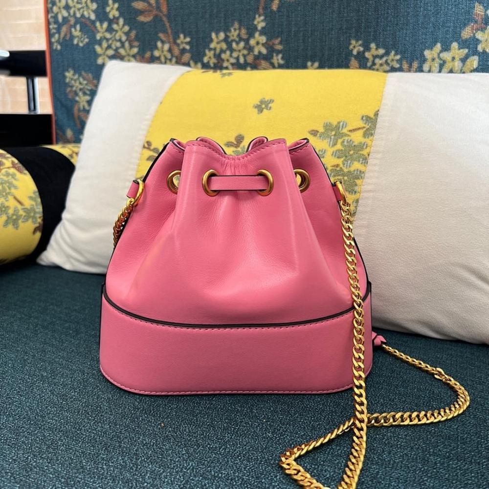 Modern Elegant Leather Bucket Bag