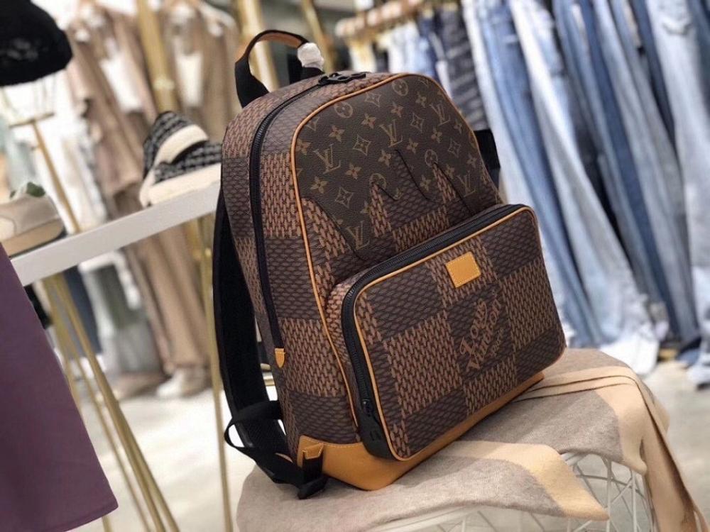 Modern Elegant Brown Monogram Shoulder Bag